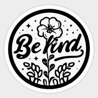 Flower "Be Kind" Sticker